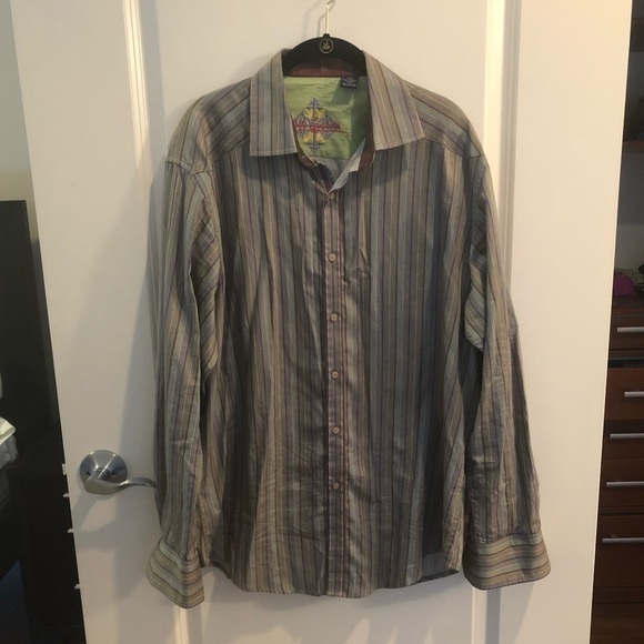 Robert Graham Striped Button Down Shirt - Picture 1 of 14